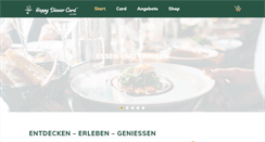 Desktop Screenshot of happydinnercard.de